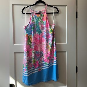 Lilly Pulitzer Blue and Pink Sleeveless Dress